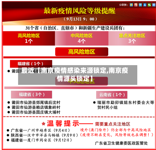最近【南京疫情感染来源锁定,南京疫情源头锁定】