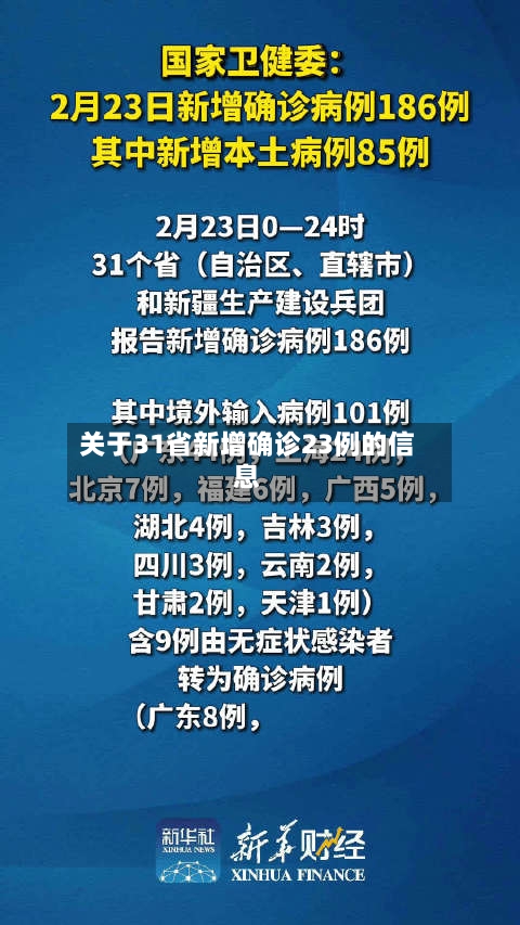 关于31省新增确诊23例的信息-第2张图片