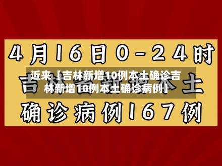 近来【吉林新增10例本土确诊吉林新增10例本土确诊病例】