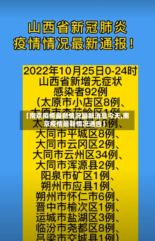 【南京疫情最新情况最新消息今天,南京疫情最新情况通告】