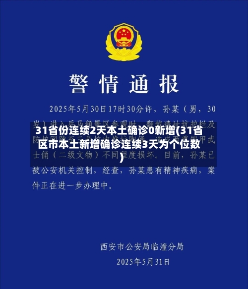 31省份连续2天本土确诊0新增(31省区市本土新增确诊连续3天为个位数)-第2张图片