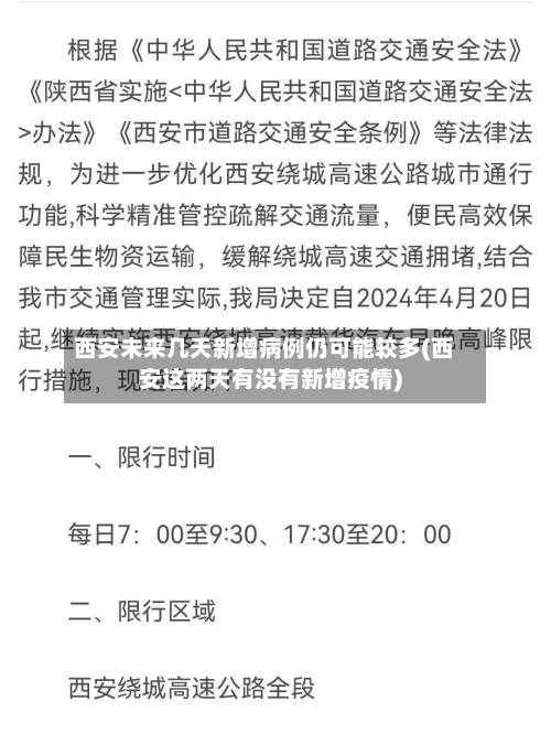 西安未来几天新增病例仍可能较多(西安这两天有没有新增疫情)-第2张图片