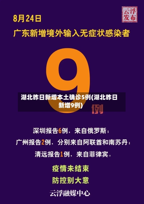 湖北昨日新增本土确诊5例(湖北昨日新增9例)