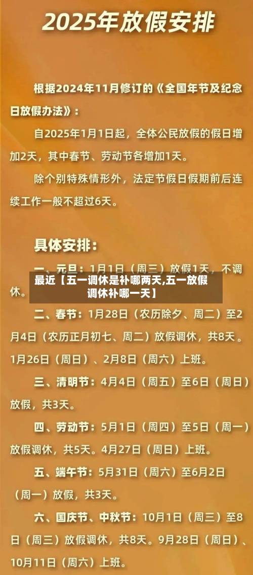 最近【五一调休是补哪两天,五一放假调休补哪一天】
