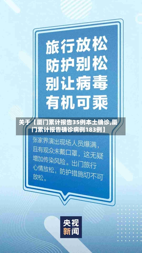 关于【厦门累计报告35例本土确诊,厦门累计报告确诊病例183例】