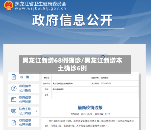 黑龙江新增68例确诊/黑龙江新增本土确诊6例
