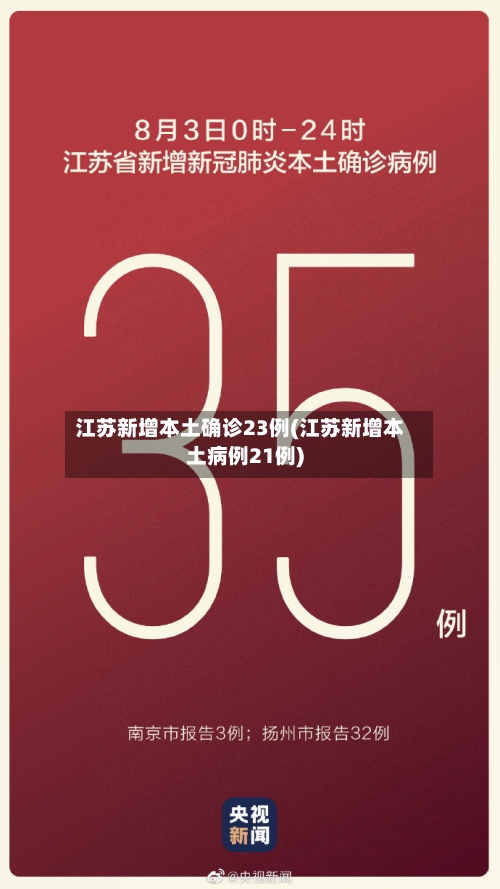 江苏新增本土确诊23例(江苏新增本土病例21例)