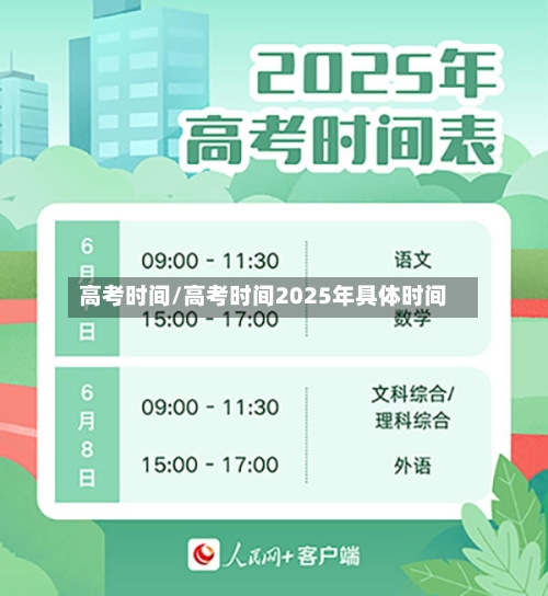 高考时间/高考时间2025年具体时间-第2张图片