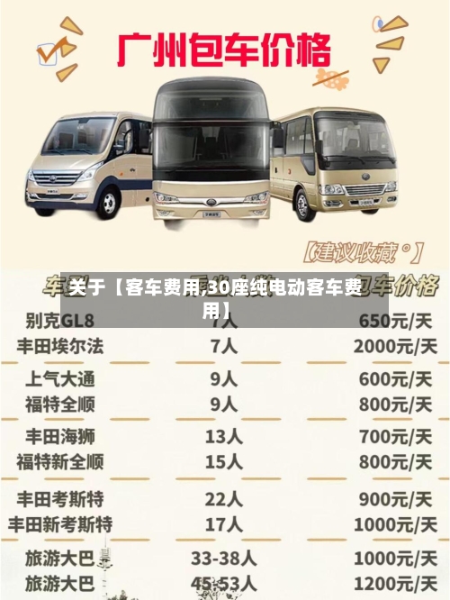 关于【客车费用,30座纯电动客车费用】