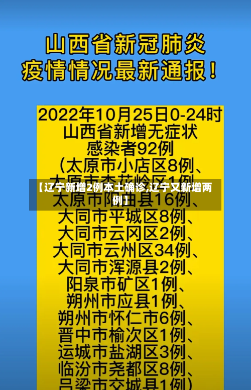 【辽宁新增2例本土确诊,辽宁又新增两例】-第2张图片