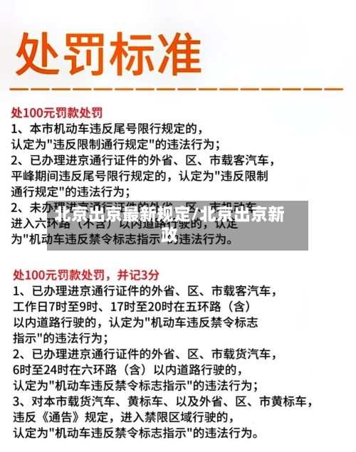 北京出京最新规定/北京出京新政-第2张图片