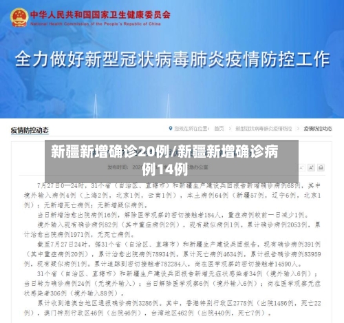 新疆新增确诊20例/新疆新增确诊病例14例