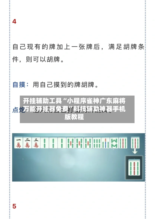 开挂辅助工具“小程序雀神广东麻将万能开挂器免费”科技辅助神器手机版教程-第2张图片