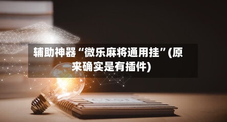 辅助神器“微乐麻将通用挂”(原来确实是有插件)-第2张图片