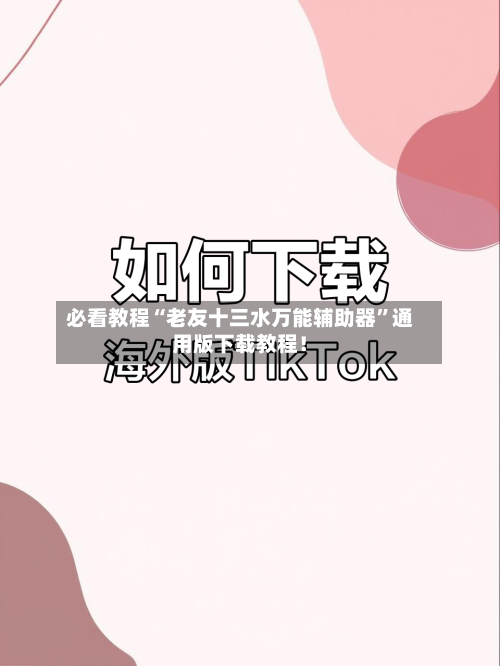 必看教程“老友十三水万能辅助器”通用版下载教程！-第3张图片