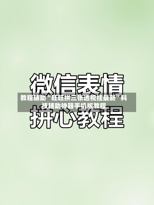 教程辅助“旺旺拼三张透视挂最新”科技辅助神器手机版教程-第3张图片