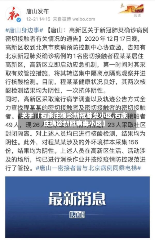 关于【石家庄确诊新冠肺炎小区,石家庄确诊新冠病毒小区】