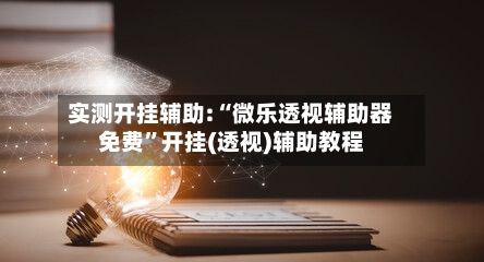 实测开挂辅助:“微乐透视辅助器免费”开挂(透视)辅助教程-第3张图片